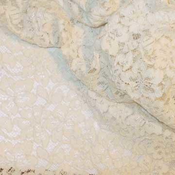 Polyester Corded Lace: Soft Cream