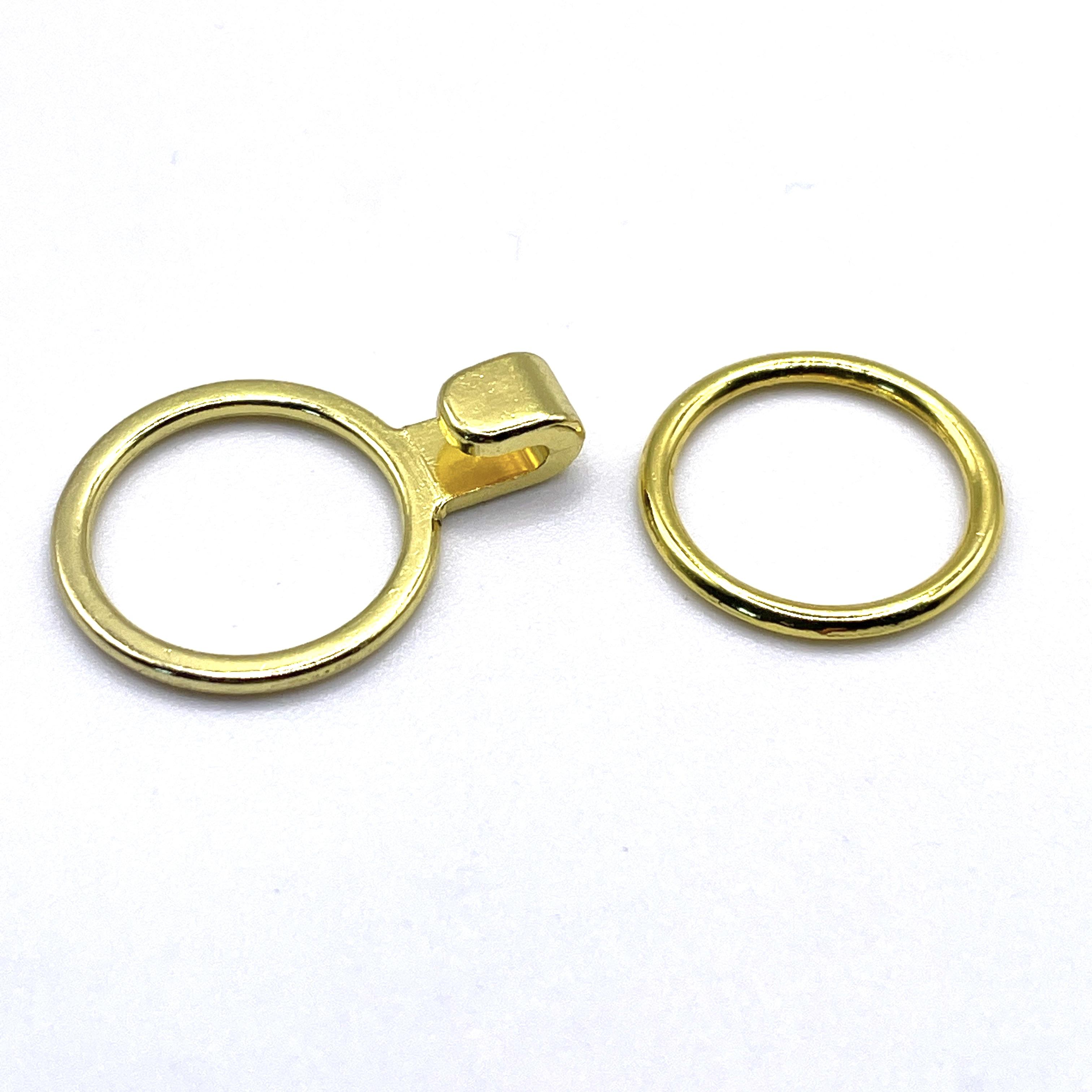1/2 / 12mm G Hooks Rose Gold Nickel Free Front Closing Bra Hook /  Detachable Straps Bra Making Swan Hooks