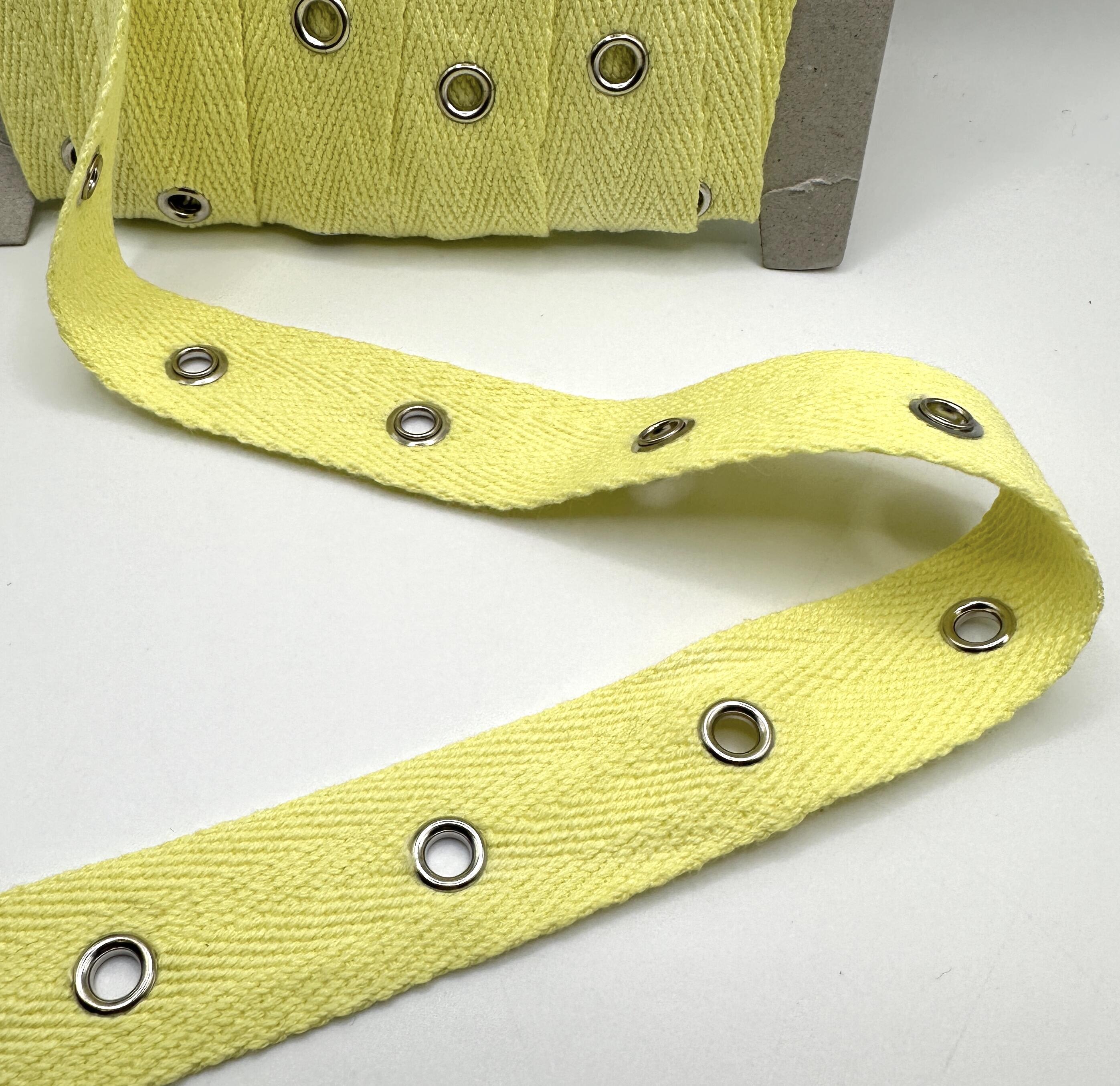 Eyelet Tape cotton Herringbone Decorative, Centre spaced, per metre