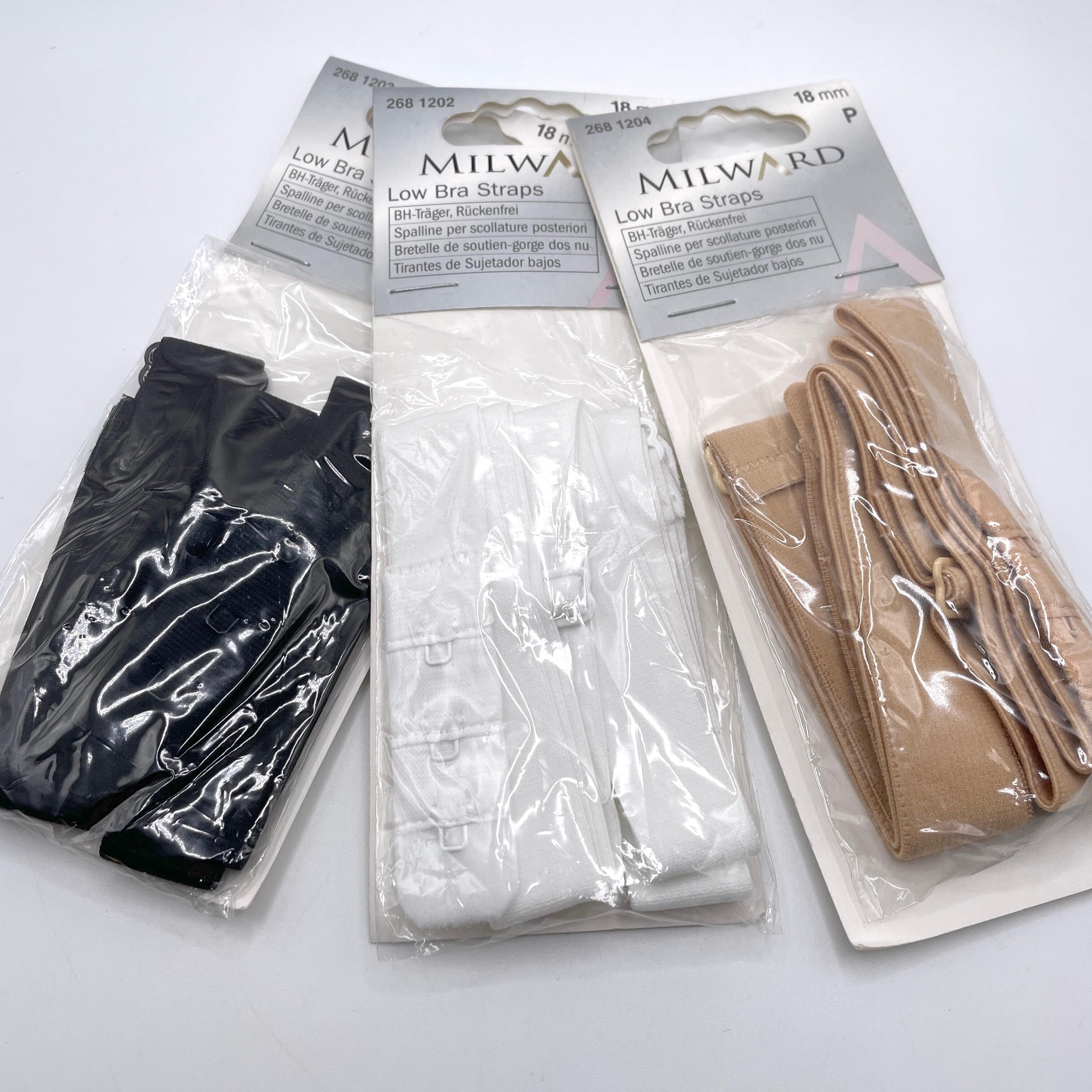 Milward Pre-Packed - Low Bra Strap Converter - for Backless dresses - For  18-19mm fastener, each