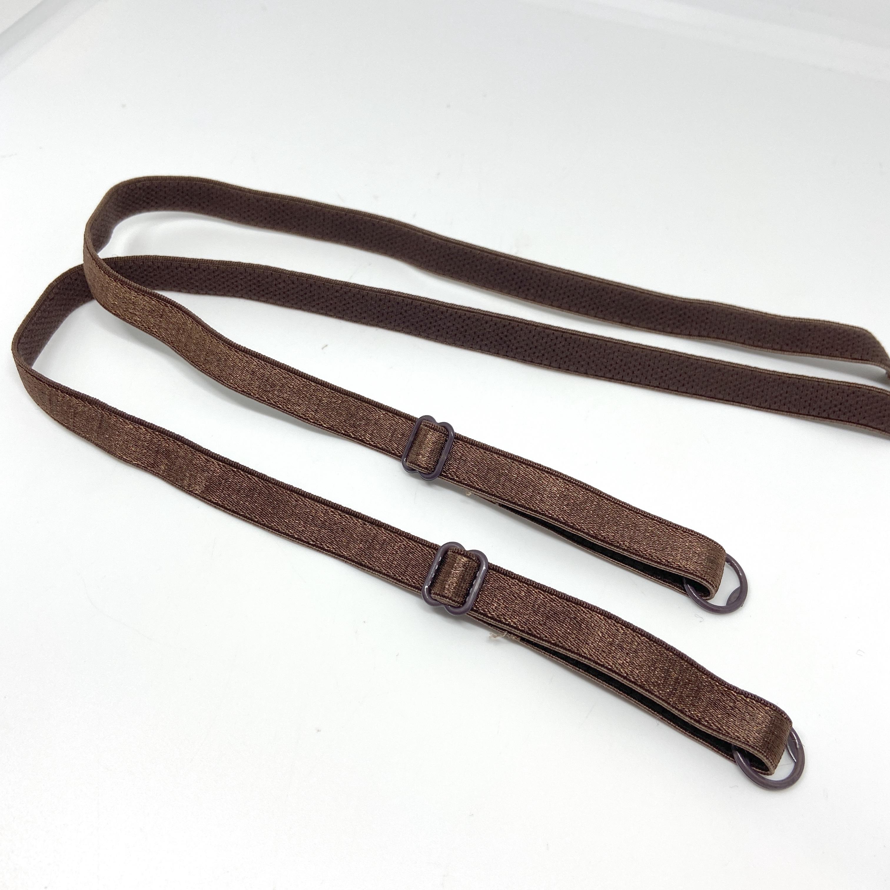 Bra Straps - Sew on - Full Length, 42cm long - 10mm - Bronze BROWN, per pair