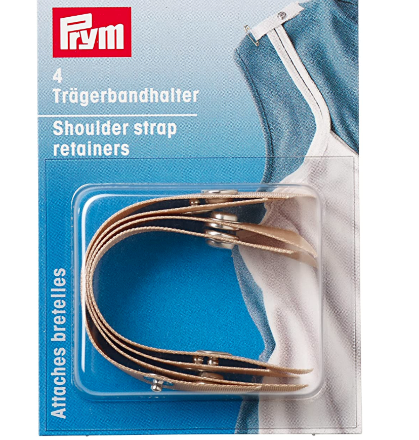 Prym Pre-Packed - Bra Shoulder Strap Retainer with Poppers (P401170) -  BEIGE (skin/flesh) - Pack of 4 pieces
