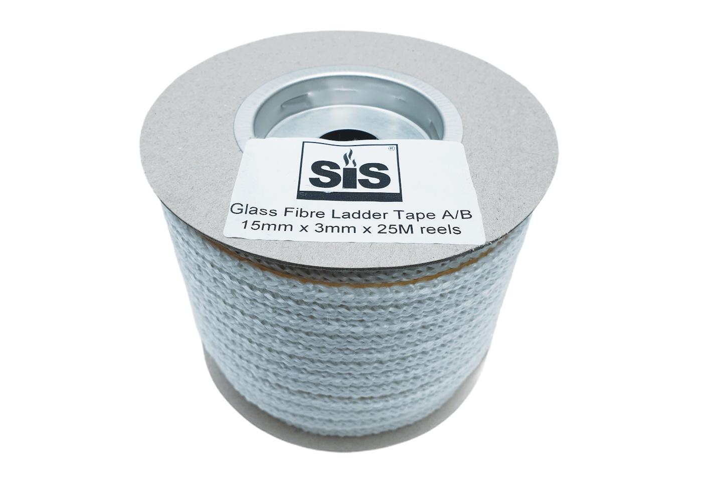 15mm x 3mm Self-Adhesive Backed Flat Ladder Rope Tape