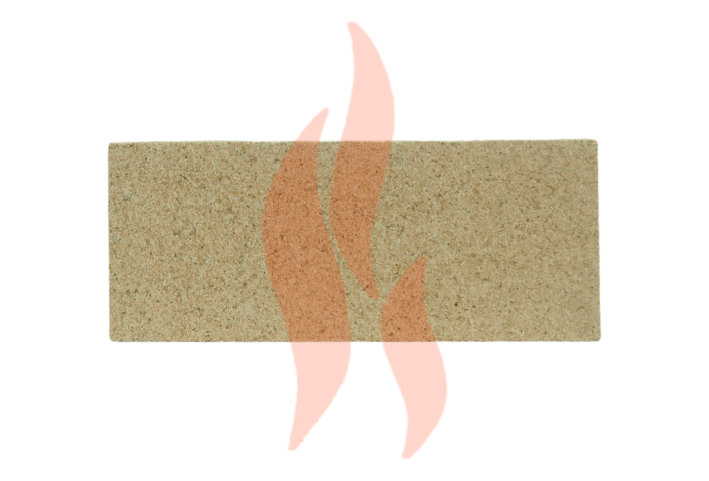 A Back Replacement Vermiculite Fire Brick suitable for Aarrow Ecoburn 5 Plus Inset stoves.