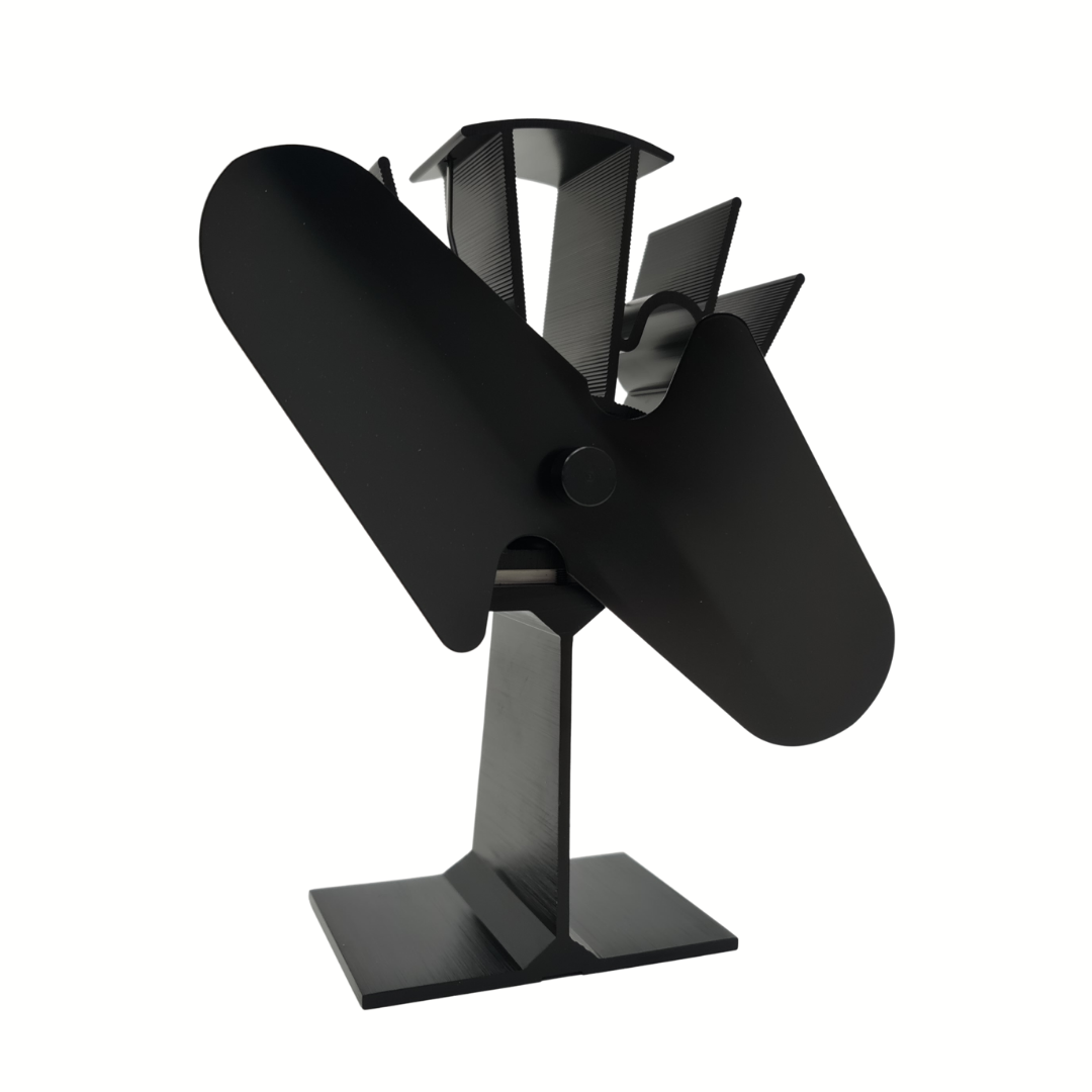 Large two blade stove fan.