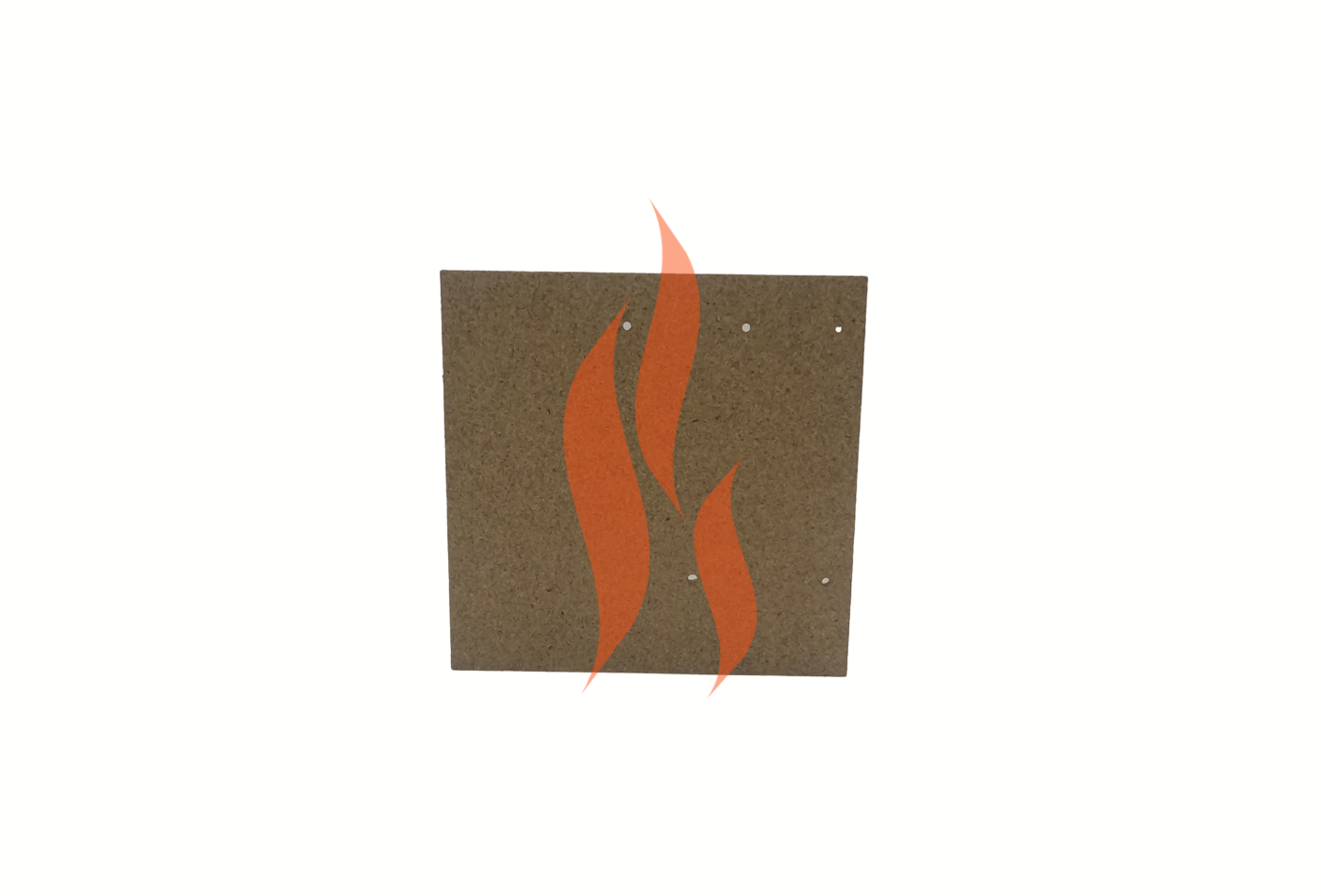'Heta Inspire 40' Left Back Vermiculite Fire Brick