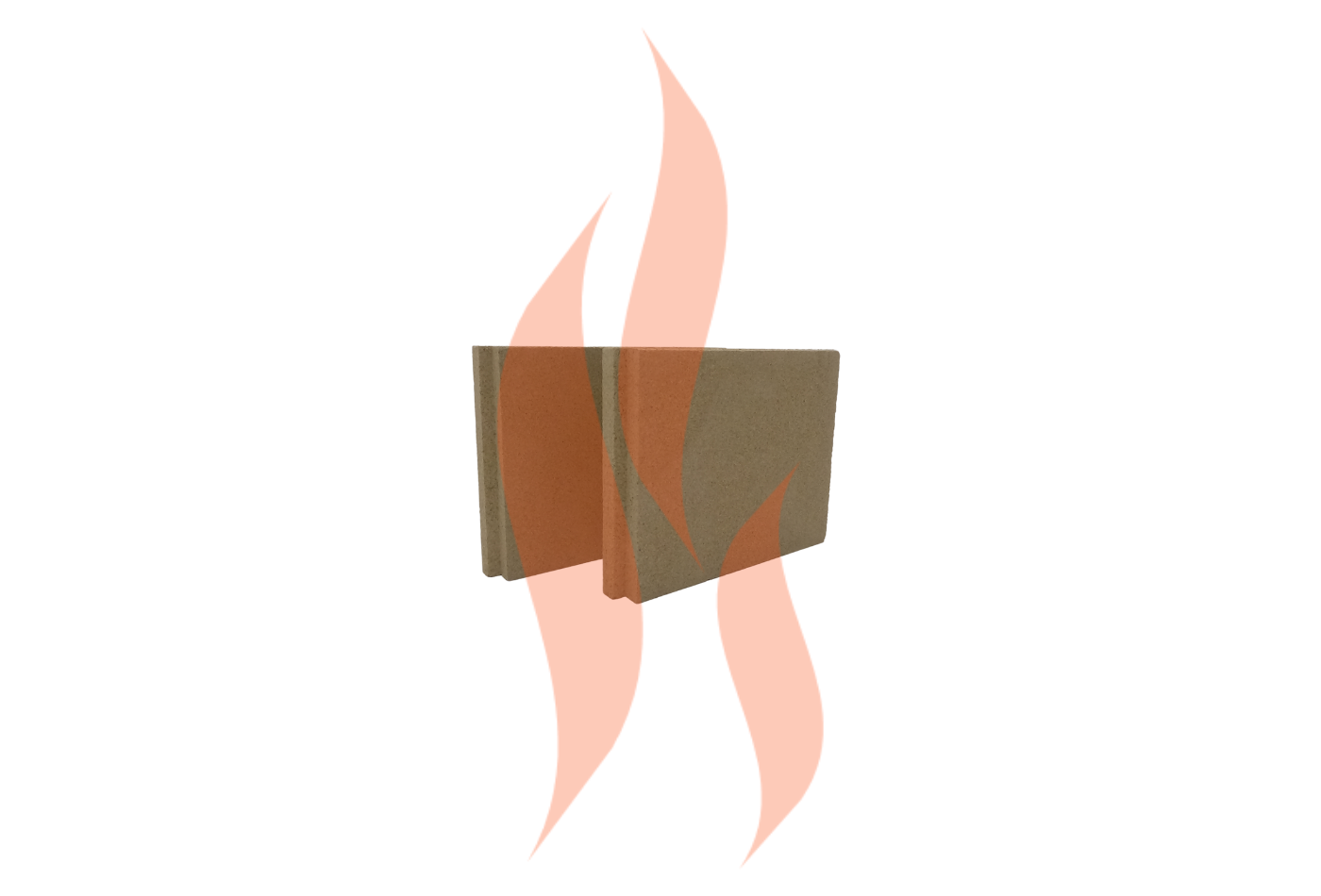 'Flavel Arundel MK2' - Pair of Back Vermiculite Fire Bricks