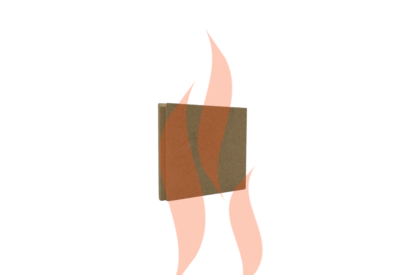 Mendip Woodland MK4 Right Baffle Vermiculite Fire Brick Replacement