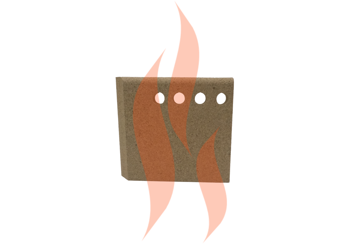 'Fireline FP5 Wide V3' Left Back Vermiculite Fire Brick Replacement