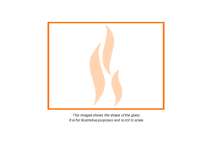 Dimplex - Langbrook (Rectangle) | Replacement High Definition Stove Glass |  Stove Industry Supplies