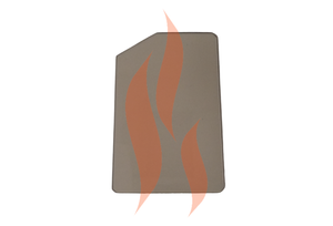 Villager - Elite (Square with One Corner Cut) | Replacement High Definition  Stove Glass | Stove Indu