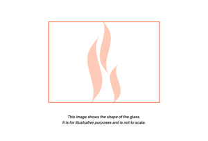 Capital - Sirius 405 (Rectangle) | Replacement High Definition Stove Glass  | Stove Industry Supplies