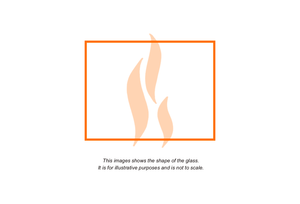Burley - Bradgate 9305 5kw (Rectangle) | Replacement High Definition Stove  Glass | Stove Industry Su
