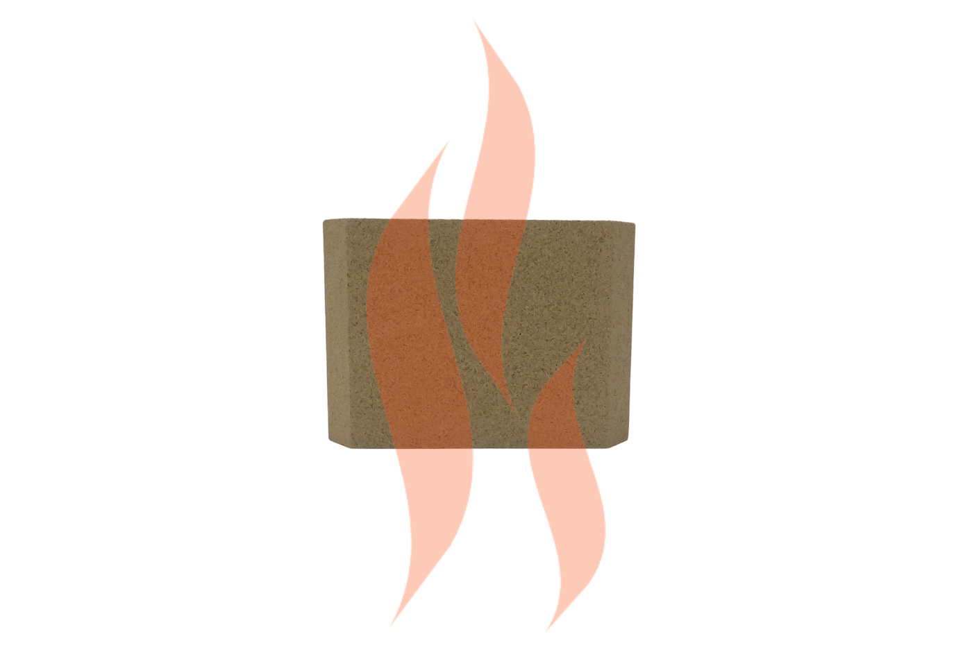 'Town & Country Runswick Inset' - Back Vermiculite Fire Brick