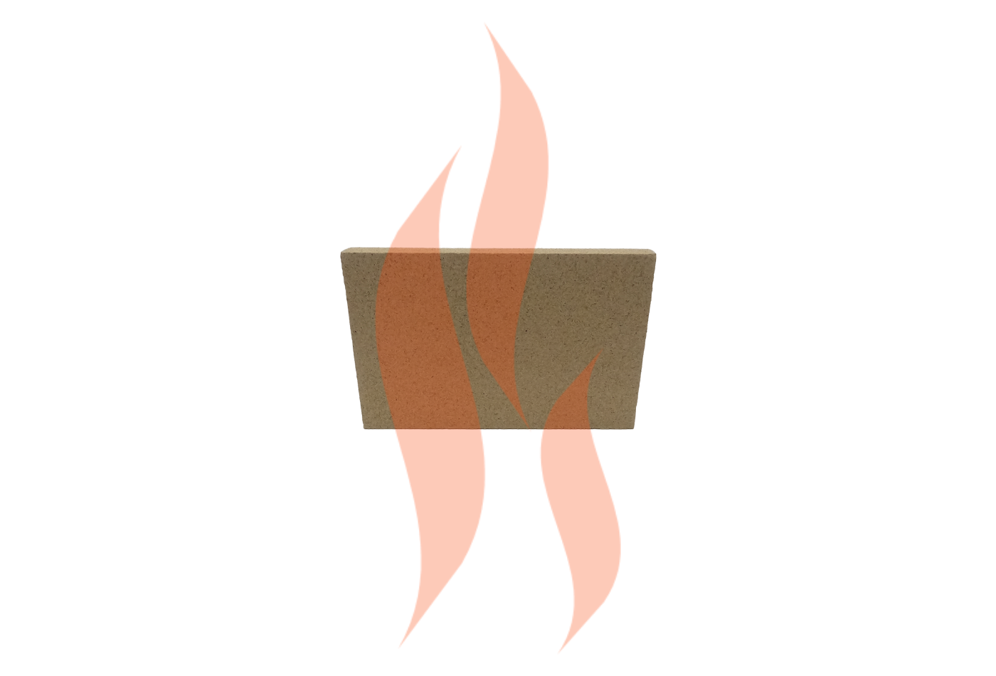 'Aarrow Ecoburn 4 Plus' - Back Vermiculite Fire Brick