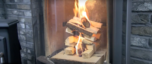 How to Light A Wood burning Stove- Step 5