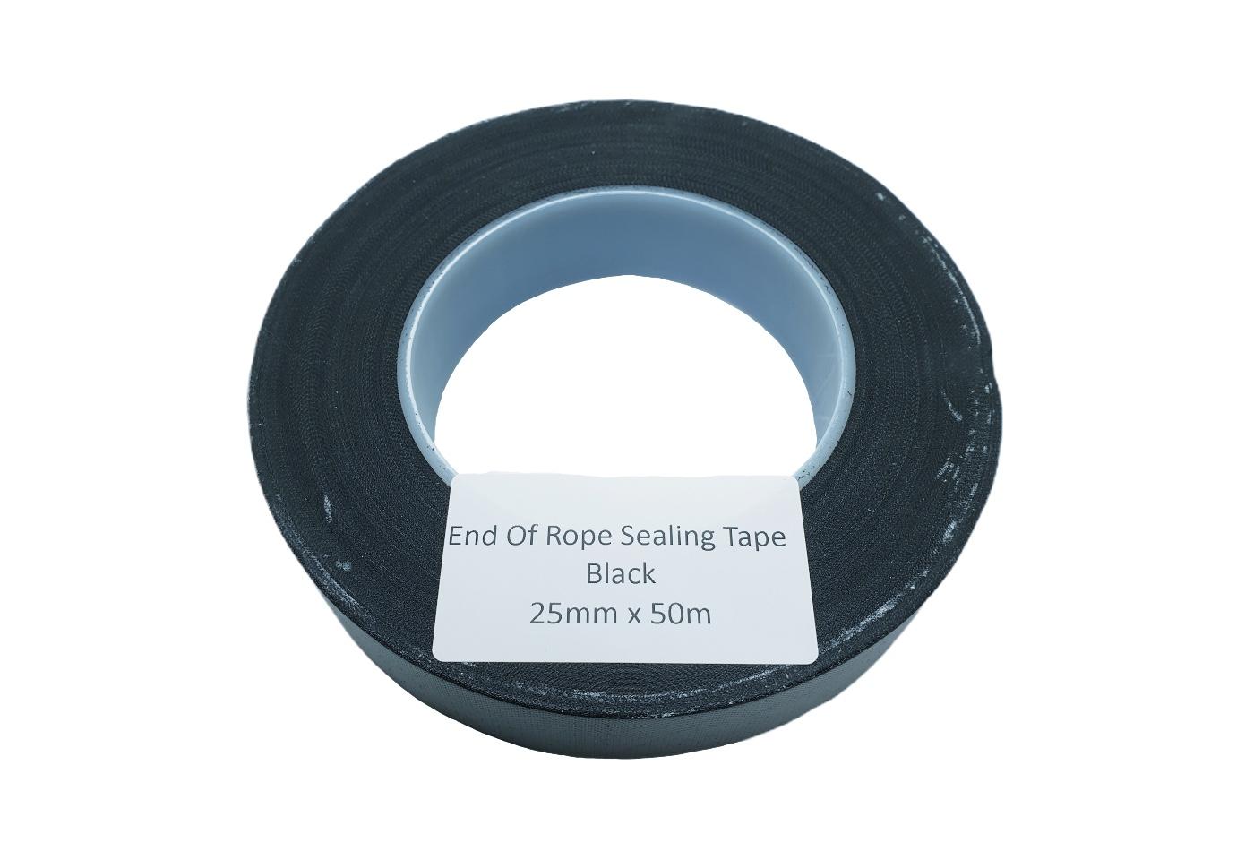 A 50 metre roll of Black 25mm end of rope sealing tape.