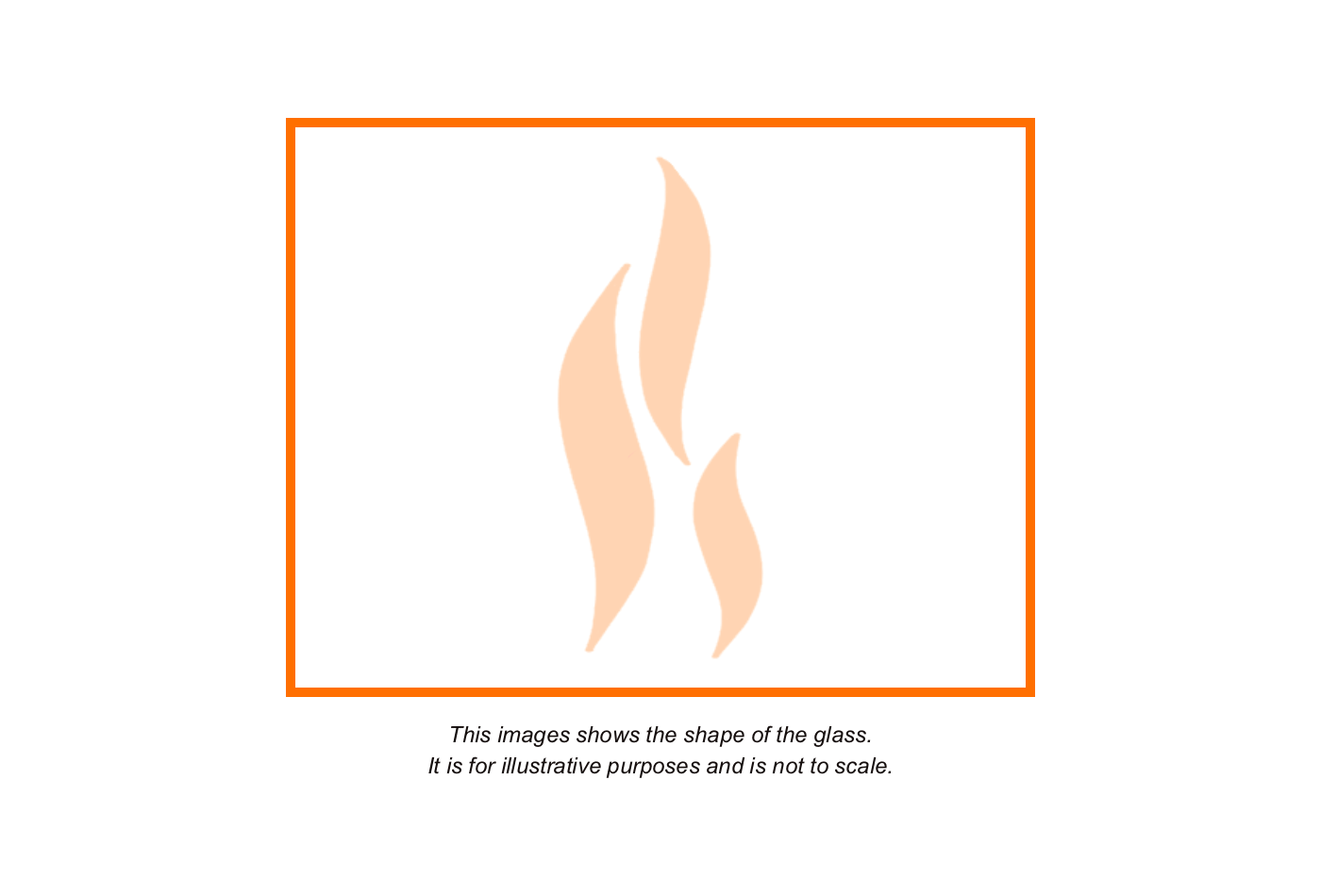 392 x 302 Calfire Replacement Stove Glass Broseley Evolution 5 FREE TAPE 
