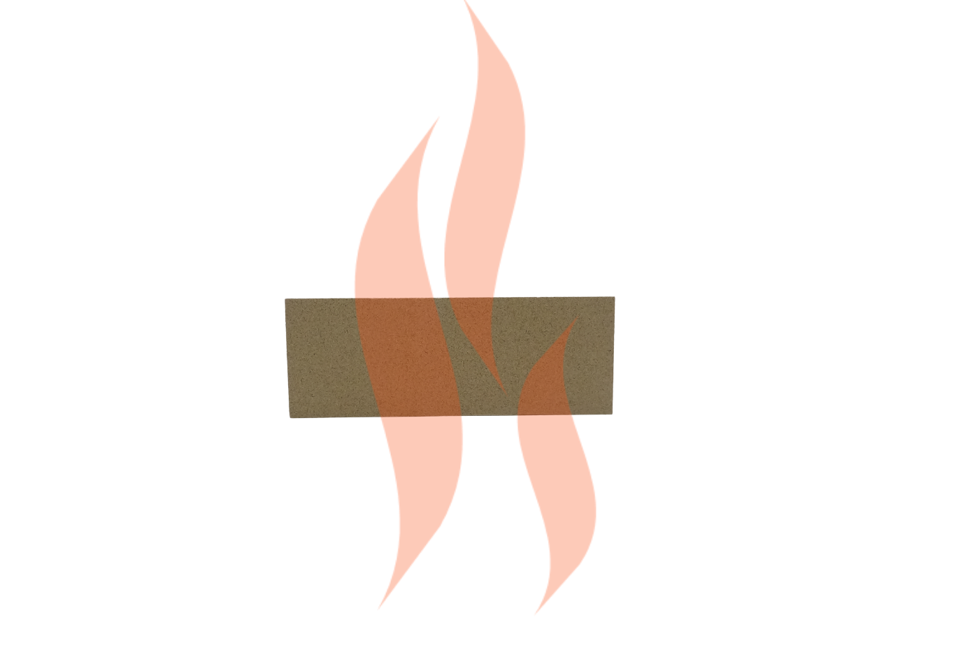 'Firefox 8' - Back Vermiculite Fire Brick