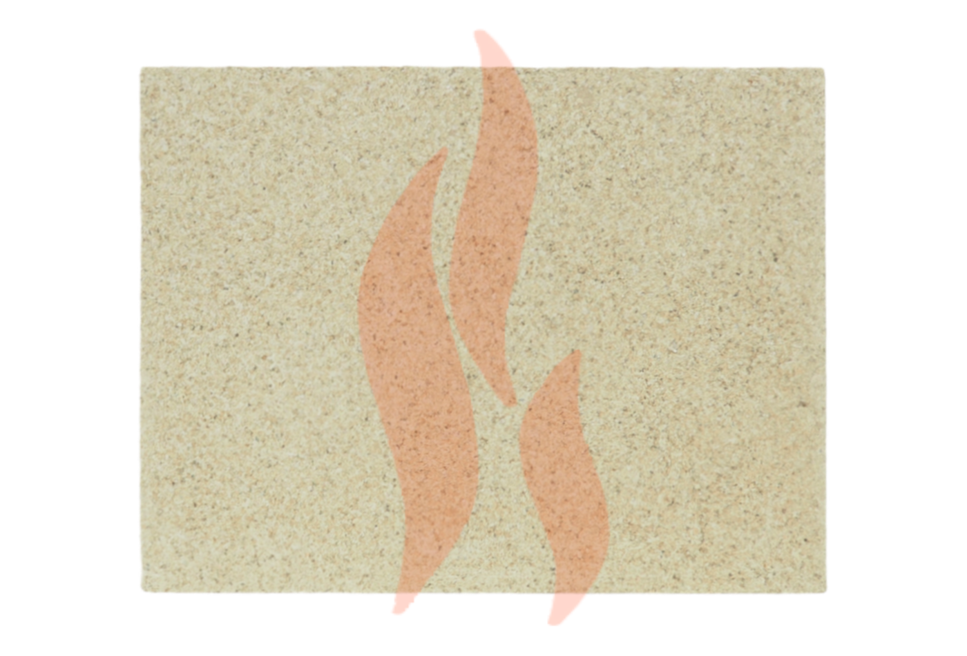 A Back Replacement Vermiculite Fire Brick suitable for Aarrow Ecoburn 9 Plus stoves.