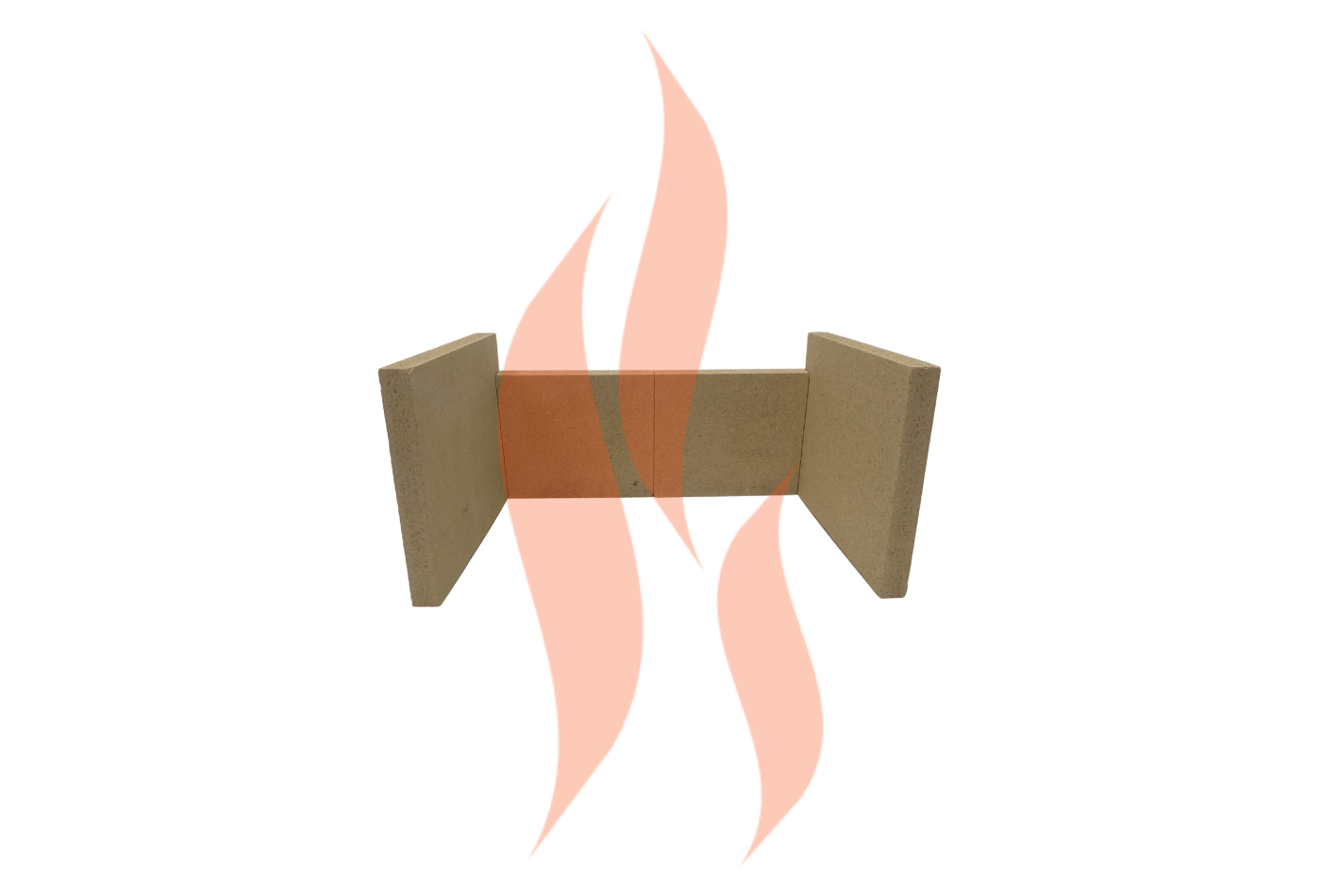 2 x Side Fire Bricks Replacement Fire Bricks to fit Tiger Stove 