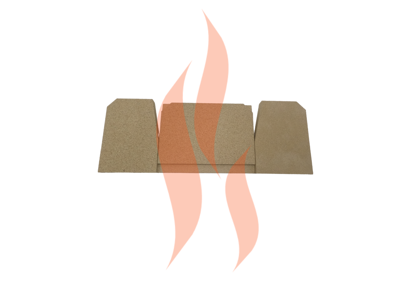 Franco Belge Montfort Elegance MK2 - Vermiculite Fire Brick Set |  Replacement Stove Parts