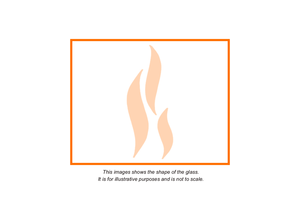 Trianco - Newton 8Kw (Rectangle) | Replacement High Definition Stove Glass  | Stove Industry Supplies