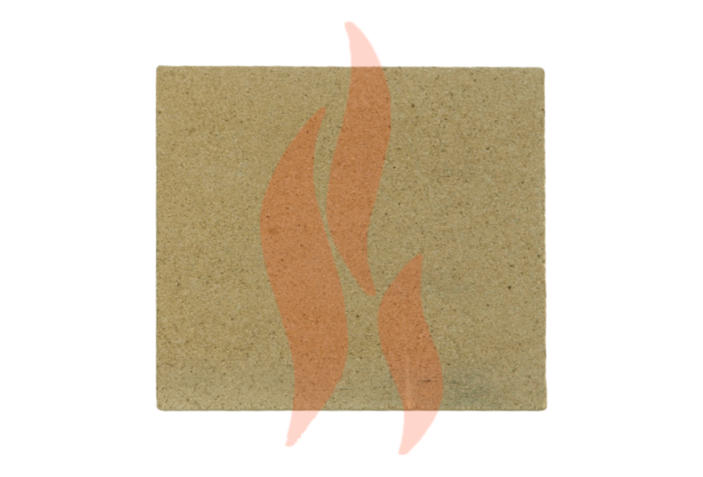 A Back Replacement Vermiculite Fire Brick suitable for Aarrow Ecoburn 5 Plus stoves.