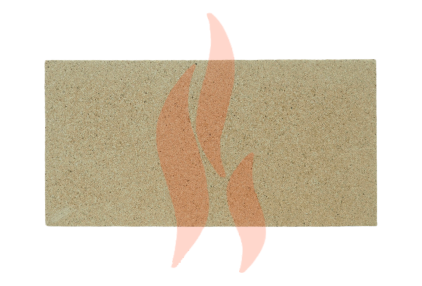 A Back Replacement Vermiculite Fire Brick suitable for Aarrow Hamlet 9 stoves.