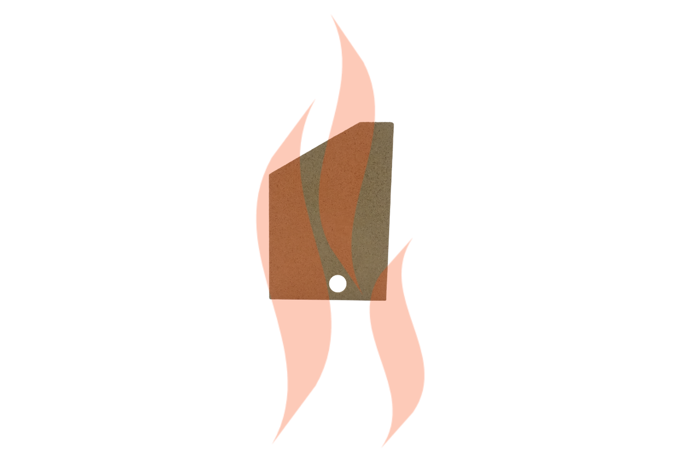 Hunter Herald 7 Inset - Side Vermiculite Fire Brick | Replacement Stove  Parts