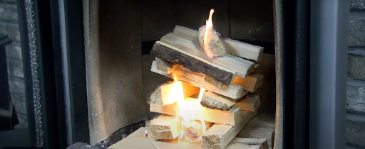 How to Light A Wood burning Stove- Step 3