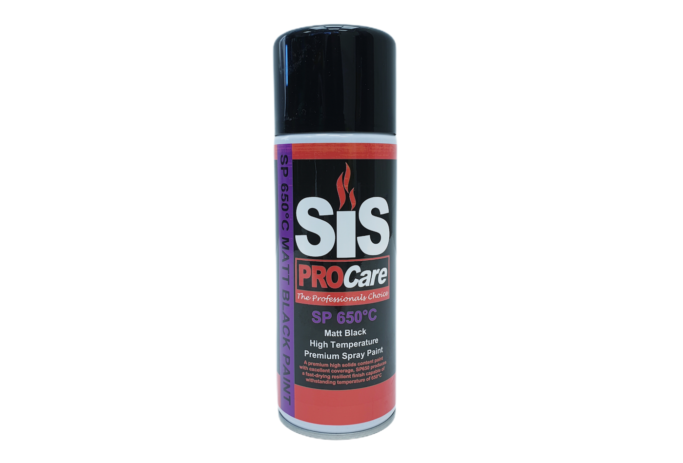 SiS Procare SP650 MAtt Black High Temperature Stove Paint.