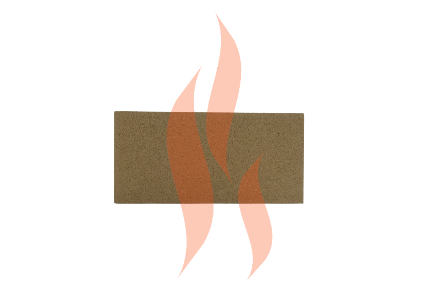 Woodwarm Fireview 9kW - Back Vermiculite Fire Brick | Replacement Stove  Parts