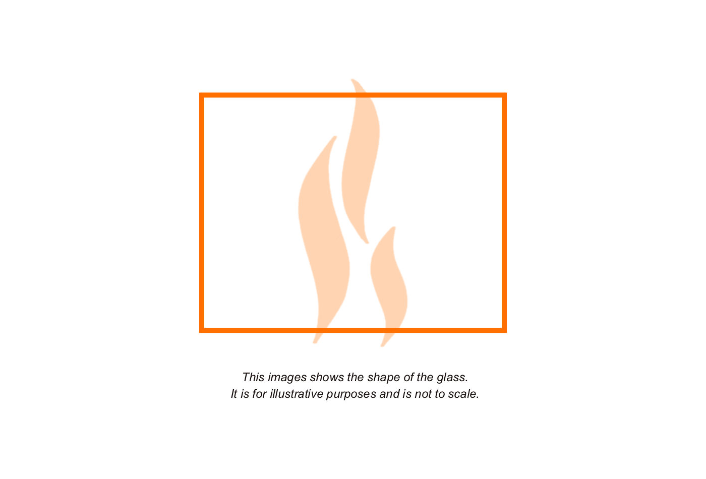 Stanley Oisin (Rectangle) Replacement High Definition Stove Glass