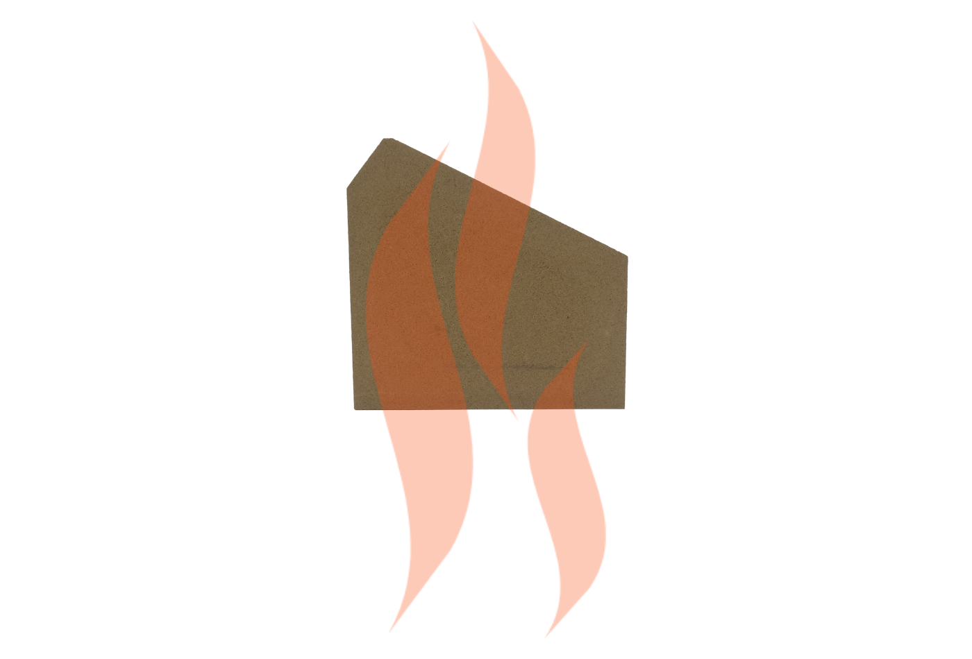 'Firestorm Stoves 10' - Side Vermiculite Fire Brick