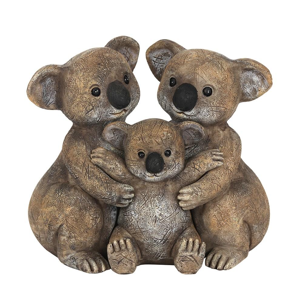Adorable 'Koala Family' resin ornament, three koalas.