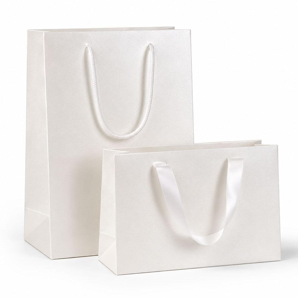 white luxury gift bag