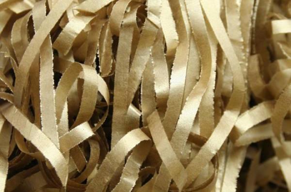 gold shredded tissue paper