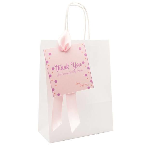 personalised tag and bag