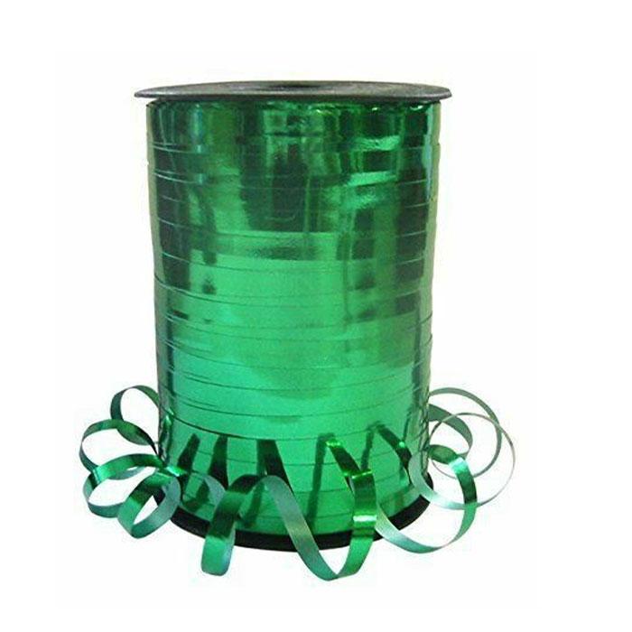 metallic green curling ribbon