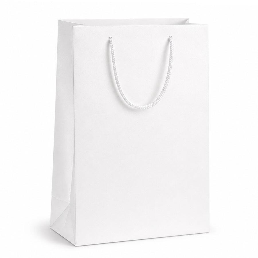 white portrait gift bag