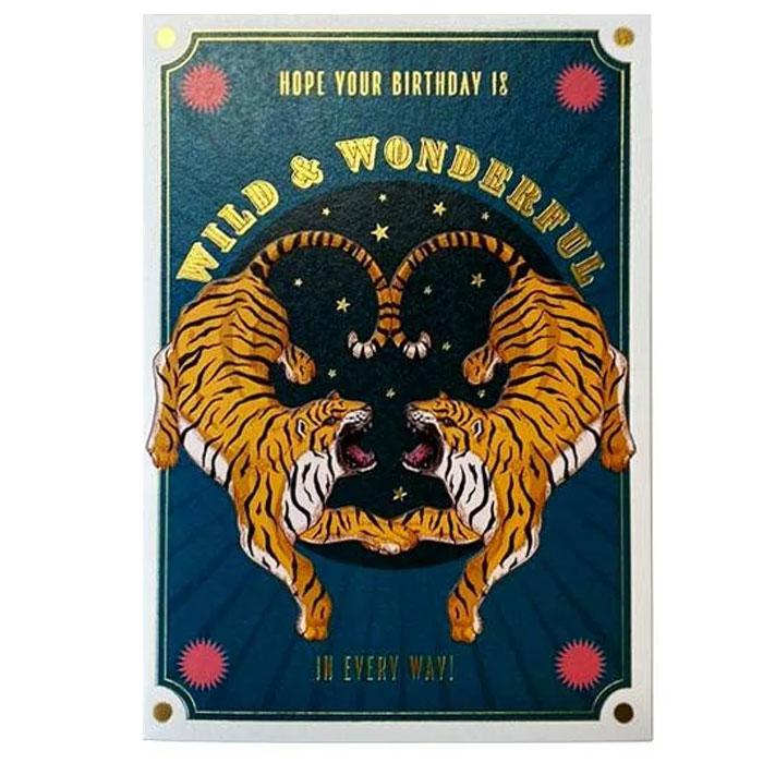 tiger birthday card