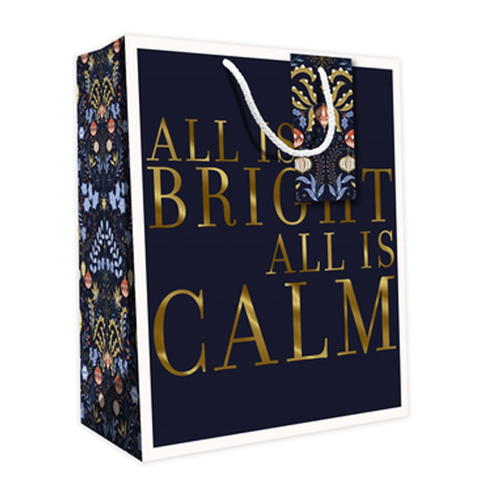 luxury navy blue gift bag xmas