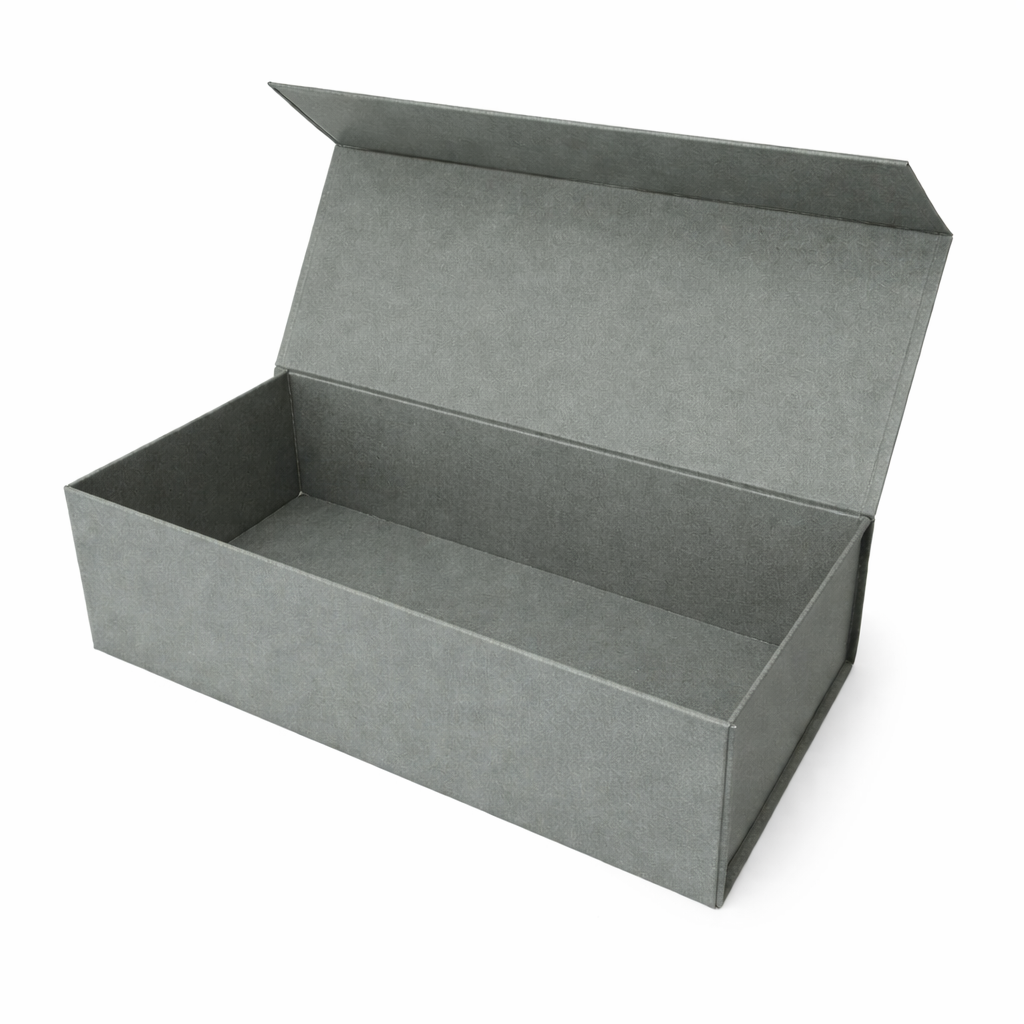 Gift Box Color Grey Large Grey Magnetic Rigid Gift Box