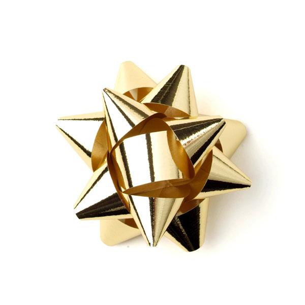 stick on gold bow