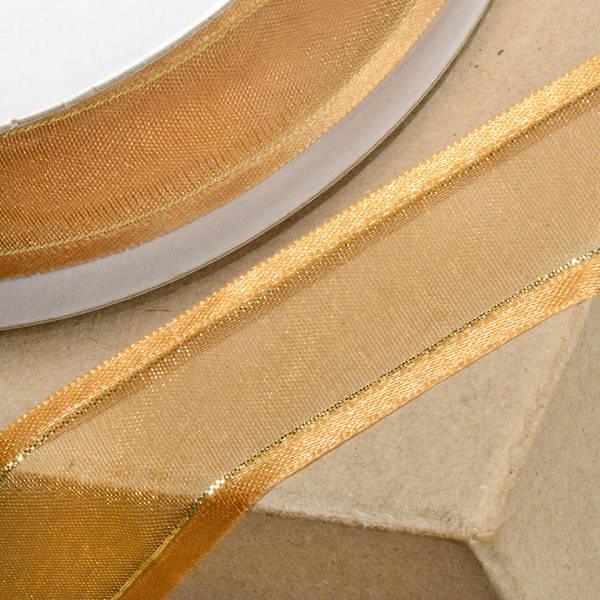 gold xmas organza ribbon