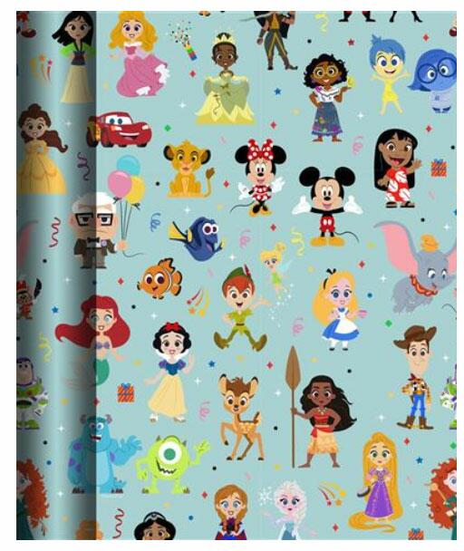 2 x 2 Metre Rolls of Disney Gift Wrapping Paper. Very Low Price and Fast  Delivery