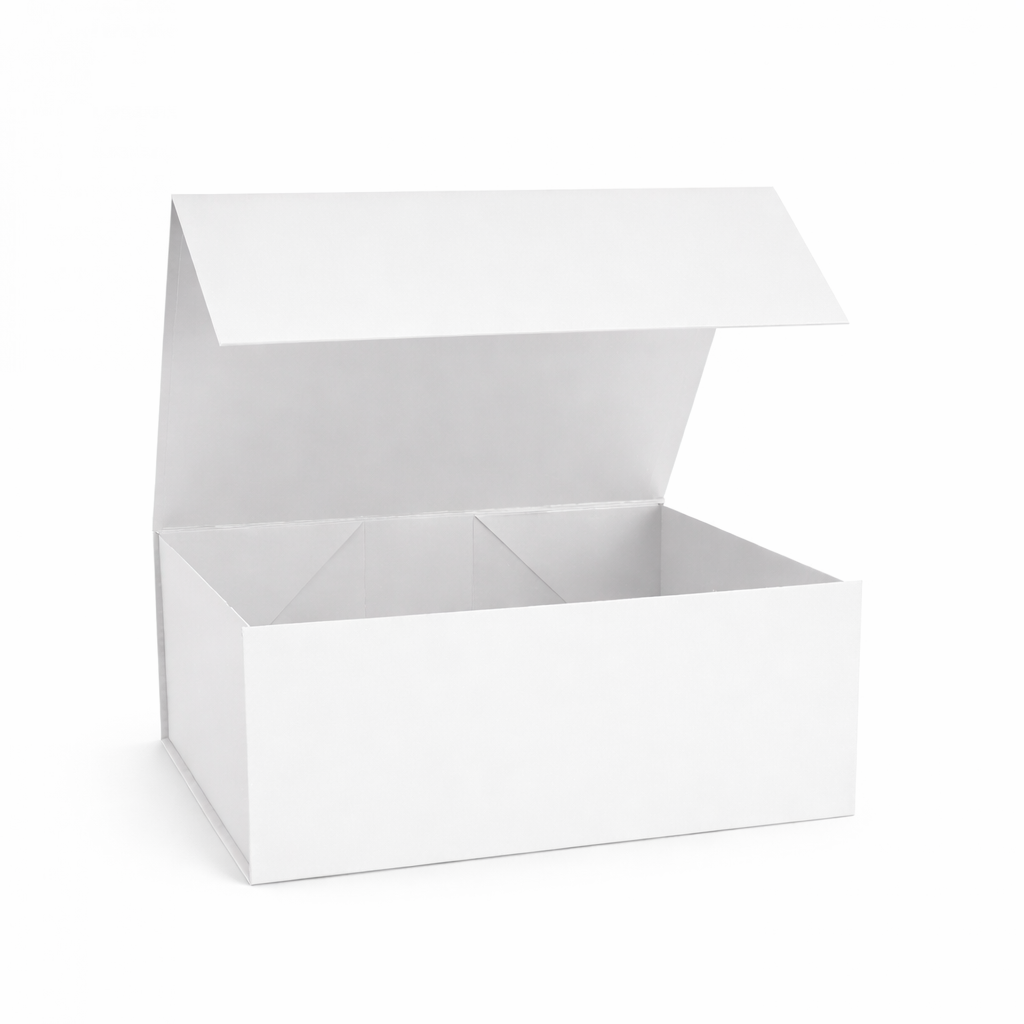 white magnetic rigid gift box