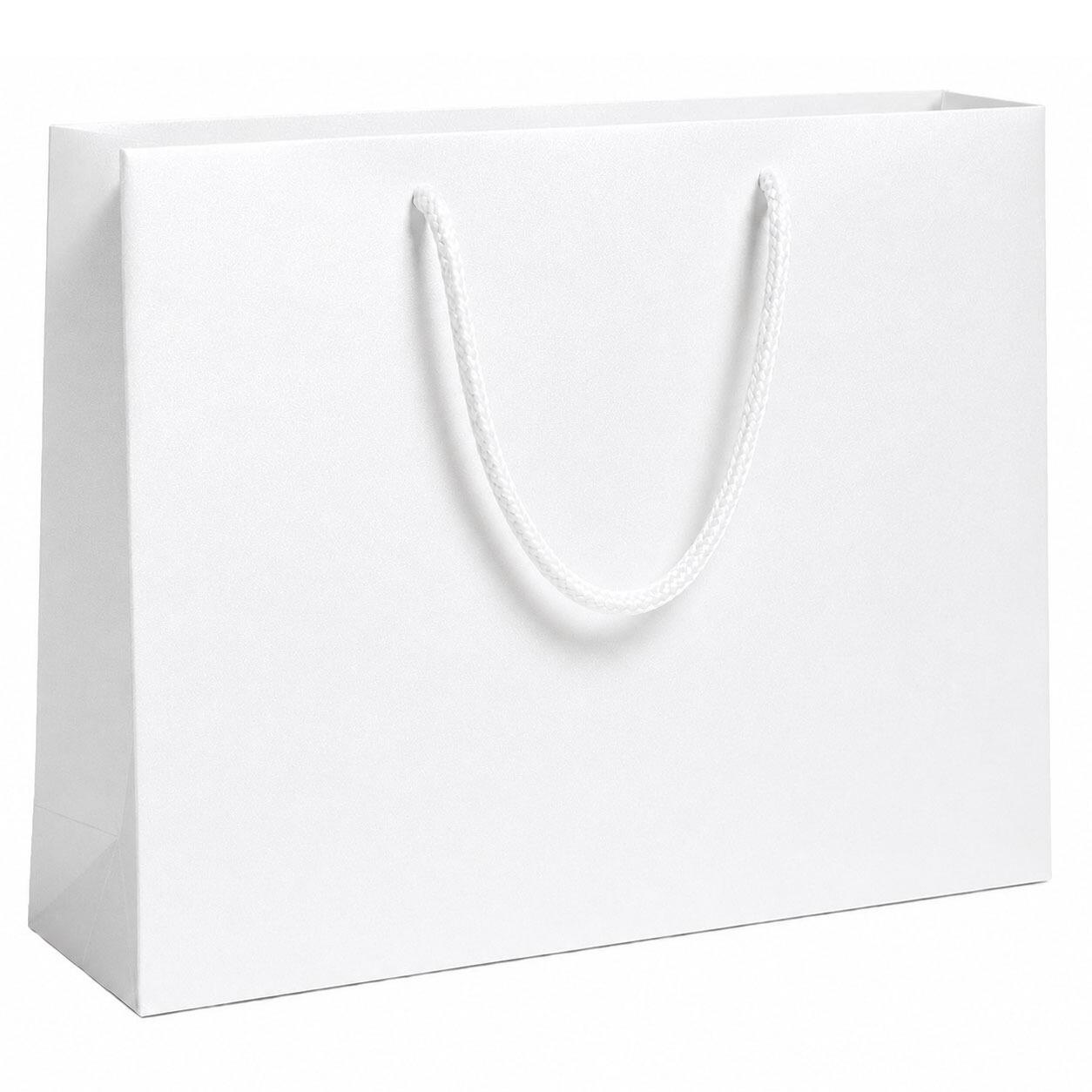 large white shopper gift bag