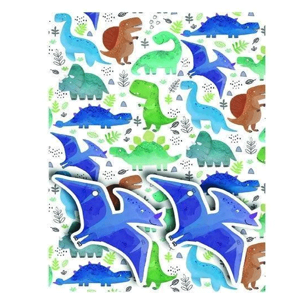 dinosaur gift wrap